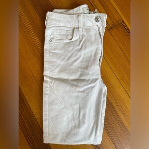 White, high waisted Capri jeans from forever 21